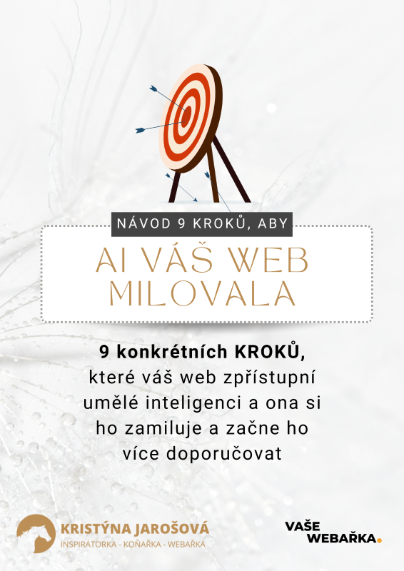 Titulní strana eBooku Návod 9 kroků, aby váš web AI milovala