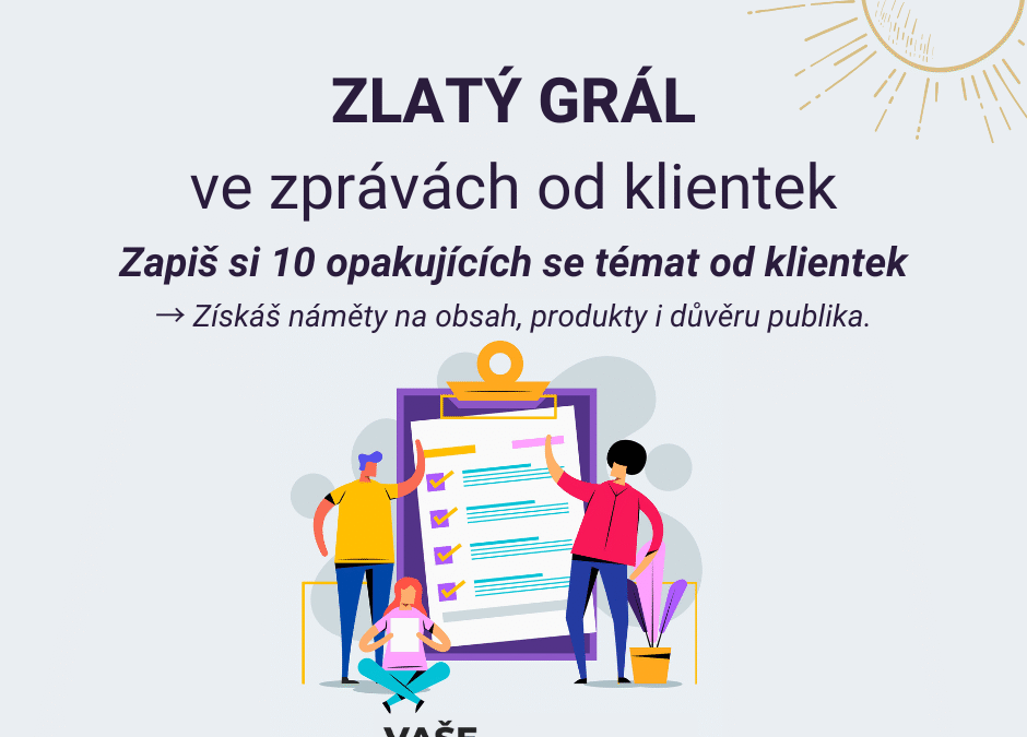 Podnikatelký tip – 10 nejčastějších témat vašich zákazníků