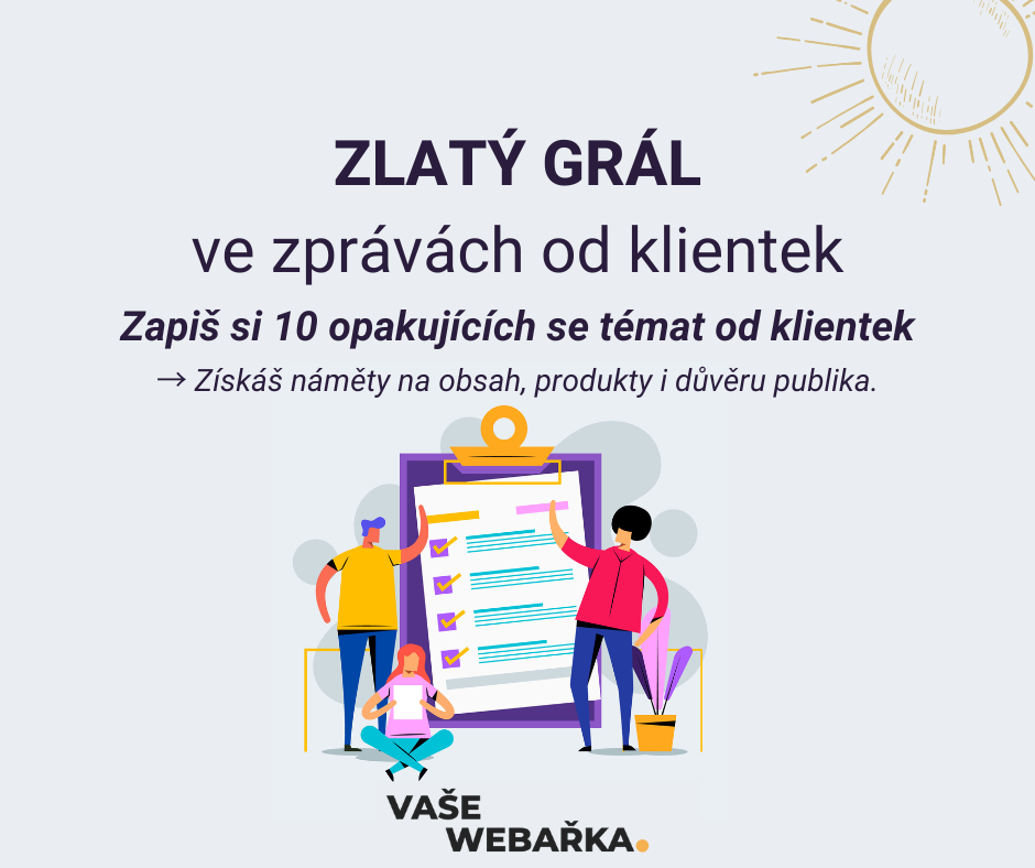 Vizuál k článku s podnikatelským tipem - 10 nejčastějších témat vašich zákazníků